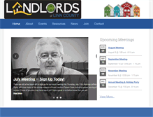 Tablet Screenshot of landlordsoflinncounty.org